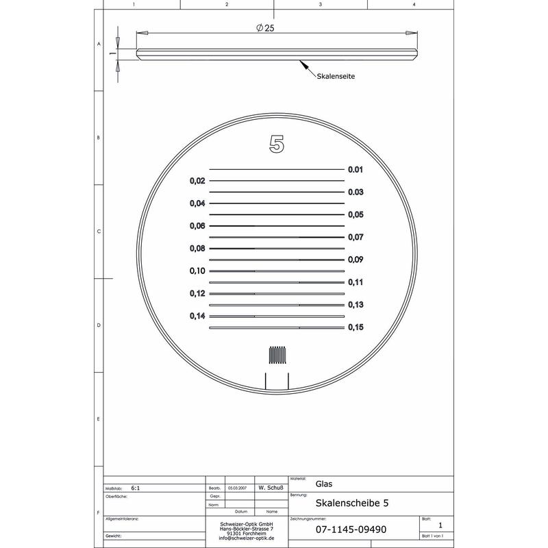 Schweizer Schaal 5, voor Tech-Line standloepen