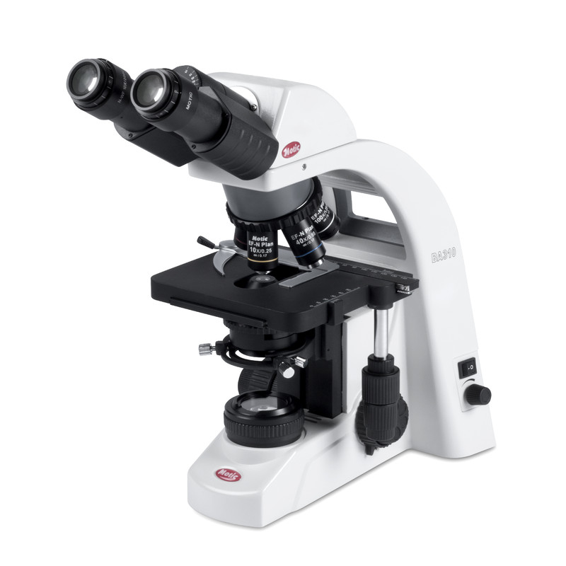 Motic Microscope BA310, bino, infinity, plan achro, 40x-1000x LED 3W