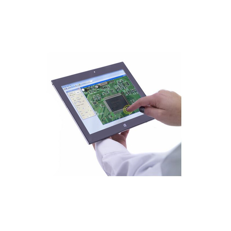 Optika Microscopio digital B-190TB, acromático, con tableta