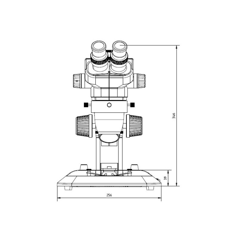 Euromex Microscopio stereo zoom NZ.1902-S, 6.7-45x, Cremagliera, Luce incidente e trasmessa, bino