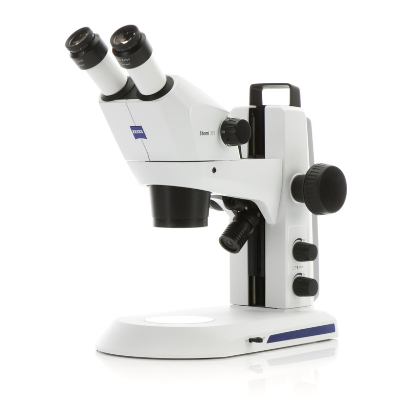 ZEISS Stereo zoom microscoop Stemi 305 trino, K EDU, Greenough, w.d. 110mm, 10x/23, 8-40x, Spot K LED