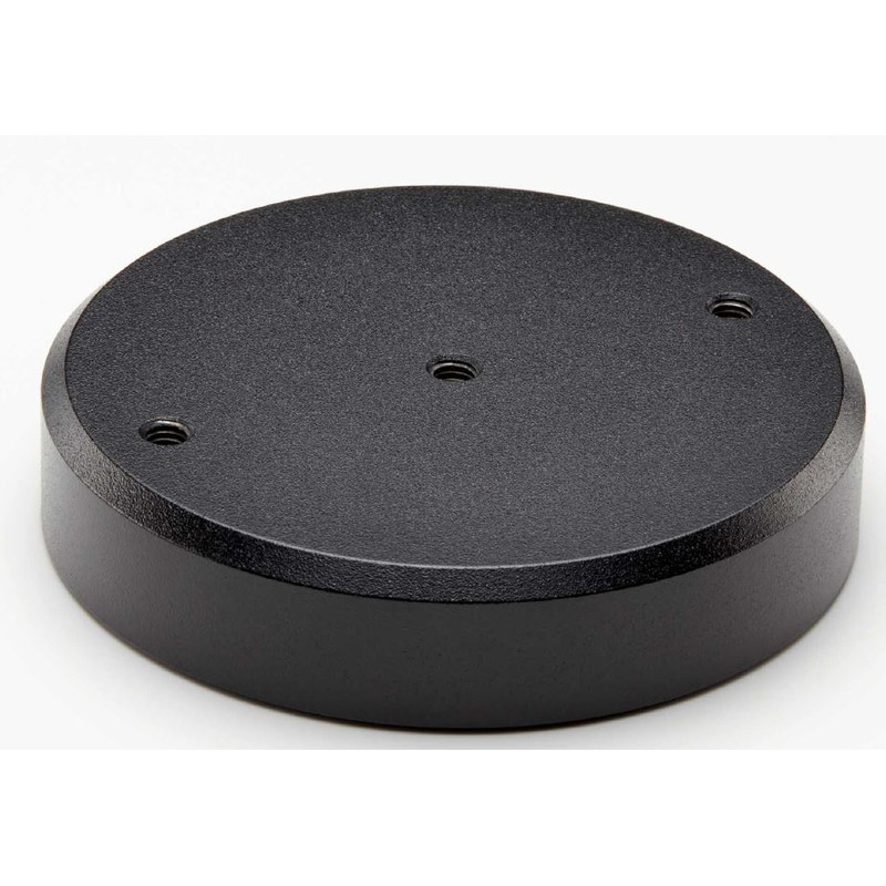 SCHOTT Pie de fundición, Ø = 100 mm 3x rosca M6