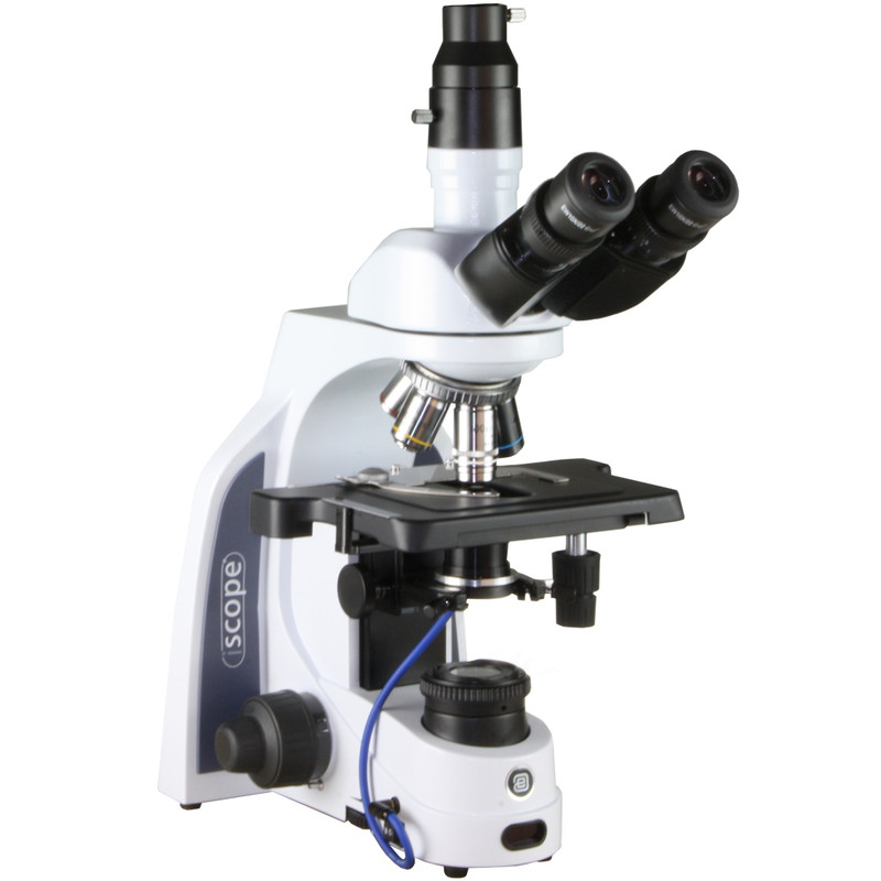 Euromex Microscope iScope IS.1153-PLi/DFI, DF, trino, infinity, plan, 4x-100x, 100x iris, IOS, spring, iCare, LED, 3W