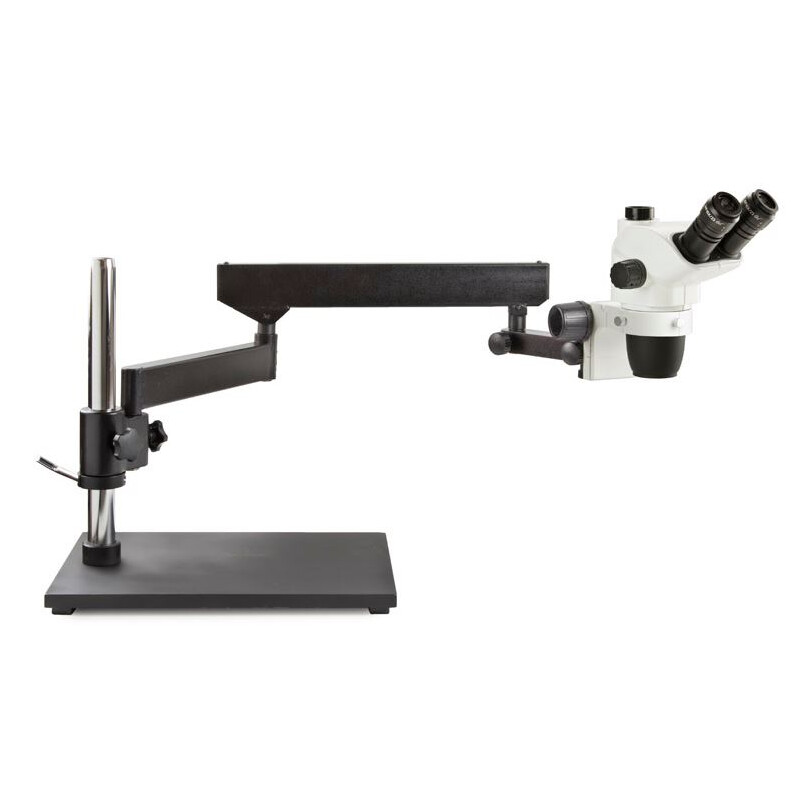 Microscopio stereo zoom Euromex NZ.1703-A, NexiusZoom EVO, 6,5x - 55x, supporto articolato, senza illuminazione, trino
