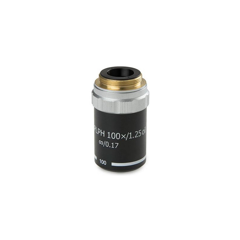 Euromex 100X/1.25 plan, phase-contrast, sprung, DIN, microscope objective BB.8900 (BioBlue.lab)