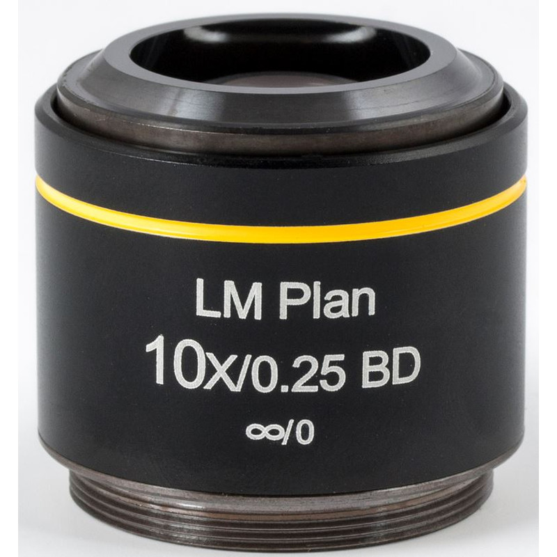 Motic Objektiv LM BD PL, CCIS, LM, plan, achro, BD 10x/0.25, w.d.16.3mm (AE2000 MET)