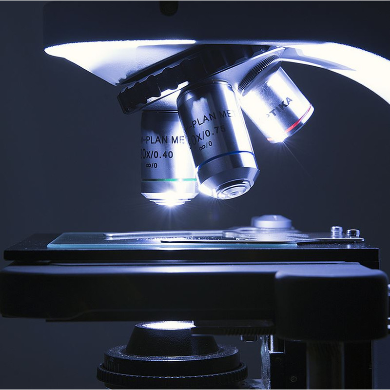 Optika Microscopio B-510BF, brightfield, trino, W-PLAN IOS, 40x-1000x, EU