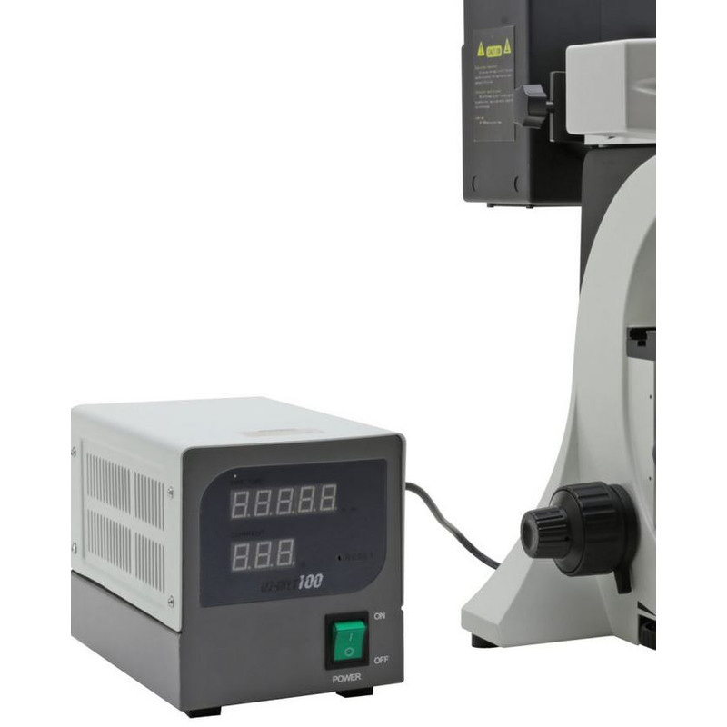 Optika Microscopio B-510FL, trino, FL-HBO, Filtro B&G, W-PLAN, IOS, 40x-400x