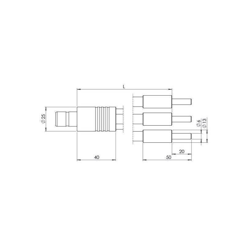 StarLight Opto-Electronics GLF3-1600-4.5, 3 bras, longueur des bras 1600 mm, diamètre actif 4,5 mm