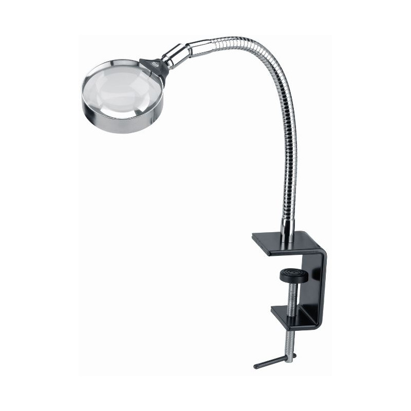 Schweizer Vergrootglazen Werkloep tafelklem, 3x/Ø75mm, biconvex