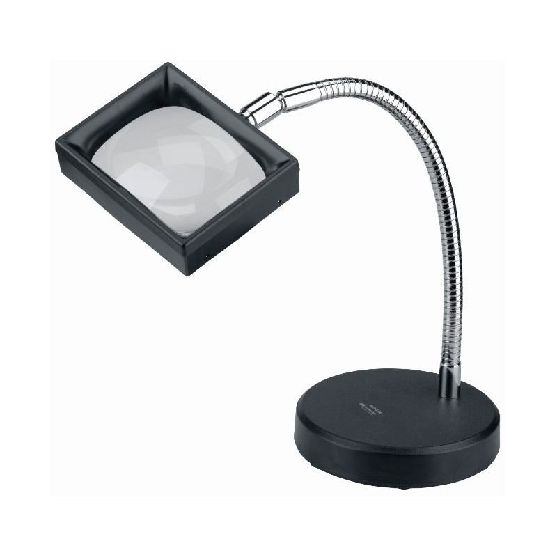 Schweizer Vergrootglazen Werkloep Kunststof tafelvoet, 3x/100x75mm, aspheric