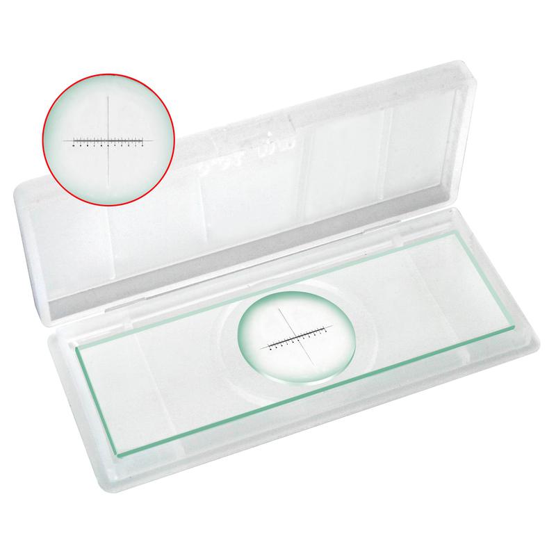 Bresser Microscoopglaasje met 0,1 mm micrometer
