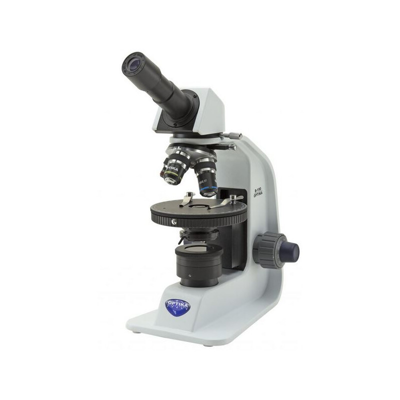 Optika Microscopio B-150P-MRPL, POL, mono, plano, batería, 400x