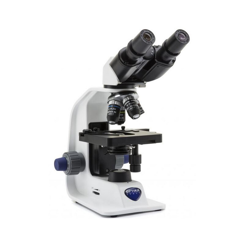 Optika Microscopio B-159R-PL  binocular, plano, batería, 1000x