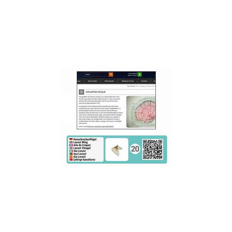 Bresser Junior Slimme Microscopie accessoireset met QR-codes