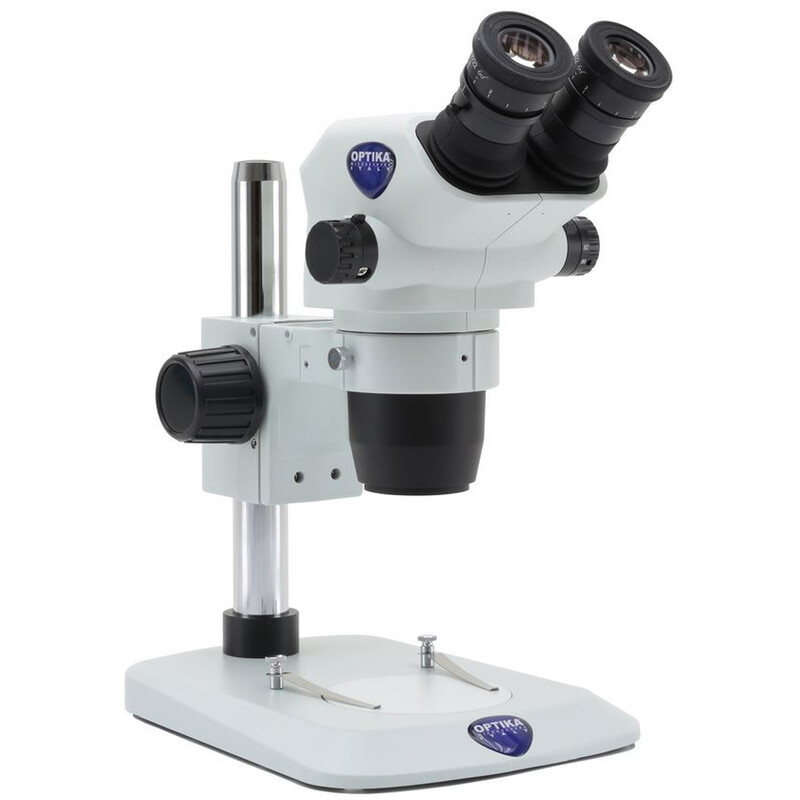 Optika Stereo zoom microscoop SZO-1, bino, 6.7-45x, Zuilen, zonder Belichting