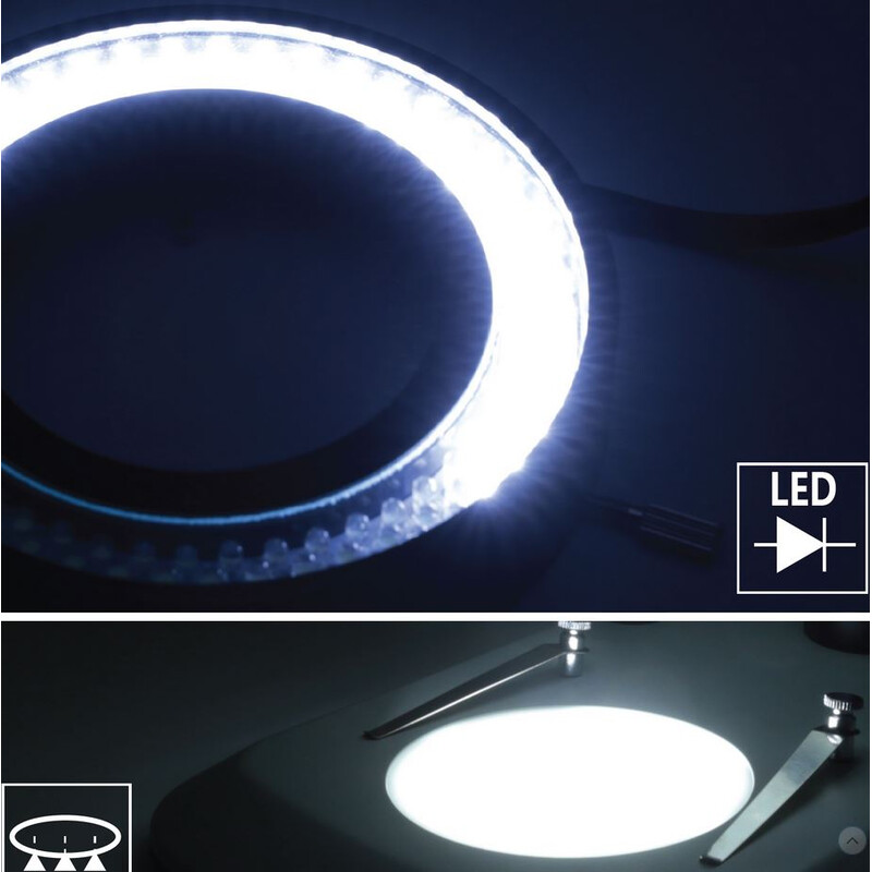 Optika Stereo zoom microscoop SZO-2, trino, 6.7-45x, Zuilen, zonder Belichting