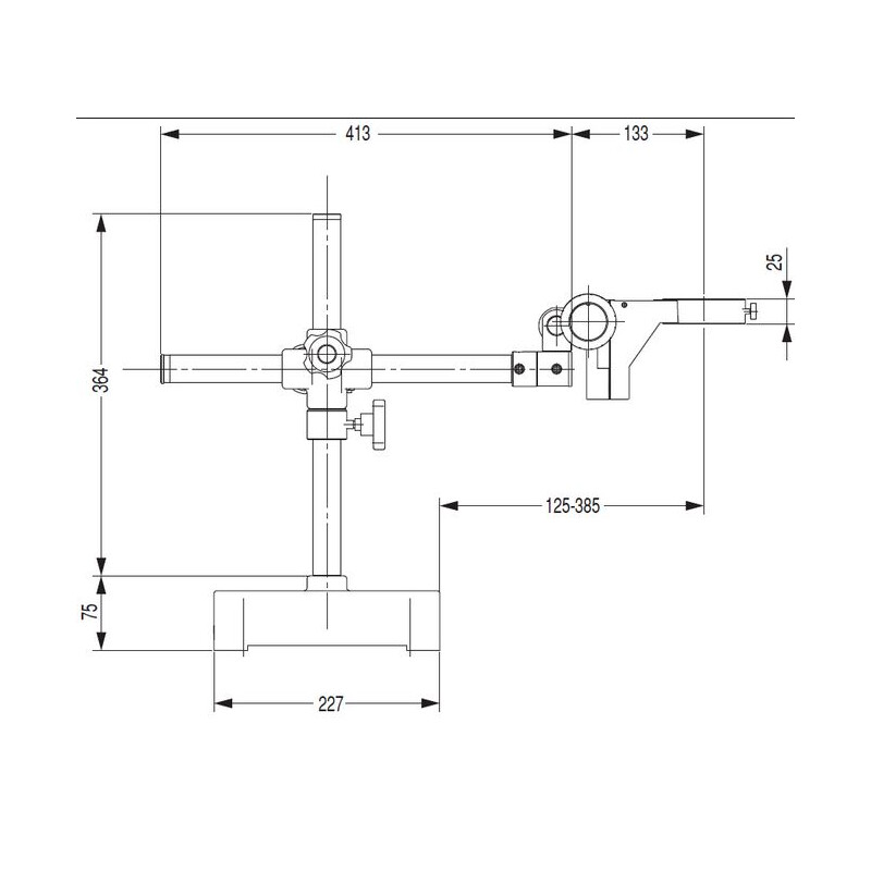 Nikon Stativo sbalzani  G-US2 , 1 braccio, Base senza porta testa