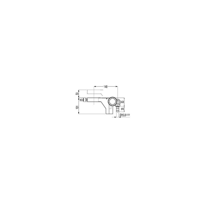 Nikon Fixation tête C-FMB, avec crémaillère, pour statifs à bras déporté (type B)