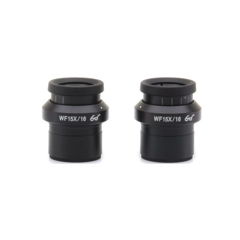 Optika Oculaires ST-302, WF15x/16 (paire), point de fixation élevé, compensation dioptrique et bonnettes
