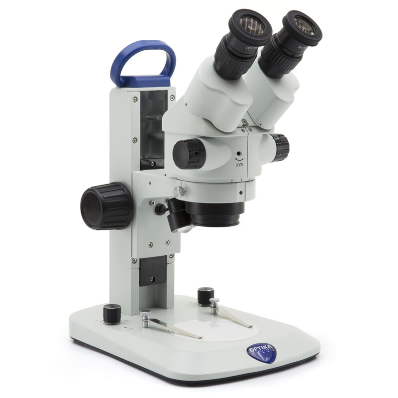 Optika Microscope stéréoscopique SLX-2, Lumière incidente et transmise, Zoom, 7-45x, LED, binoculaire