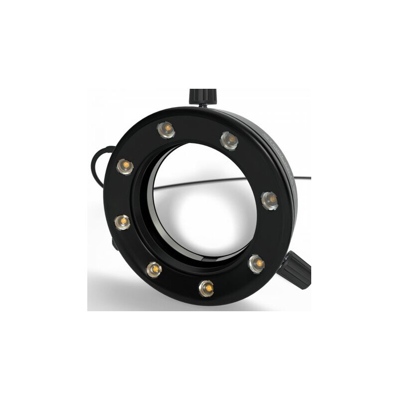 StarLight Opto-Electronics RL66S-80 PW, 8 LED, blanc pur (5600 K), distance de travail 45-180 mm, Ø 66 mm