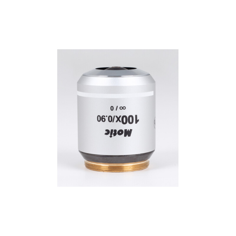 Motic objectief 100x/0.9 (AA=0.5mm), BD Plan apochromatisch.