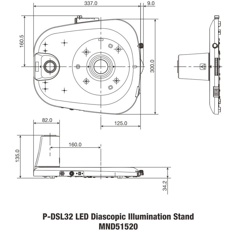 Nikon Stand column P-DSL32 LED Plain Base for transmitted light with pillar