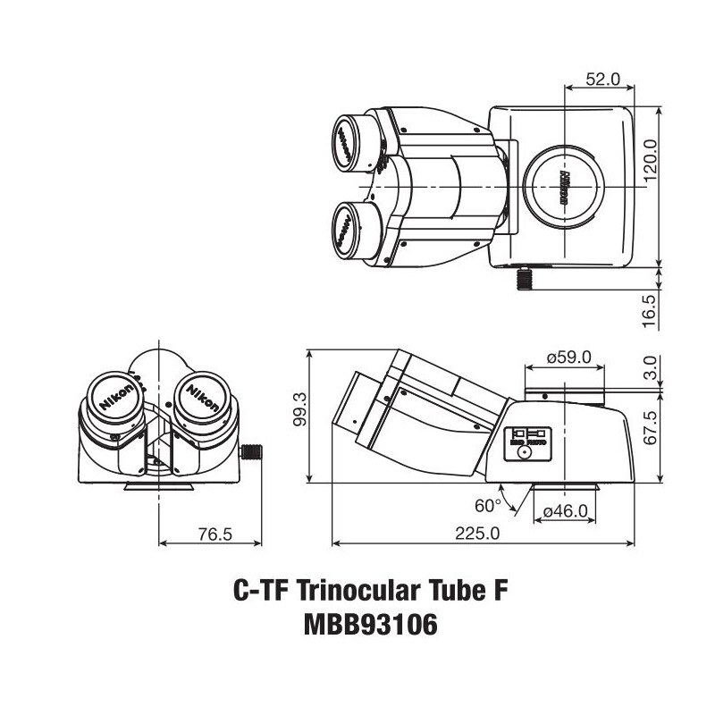 Nikon C-TF Tubo trinocular F