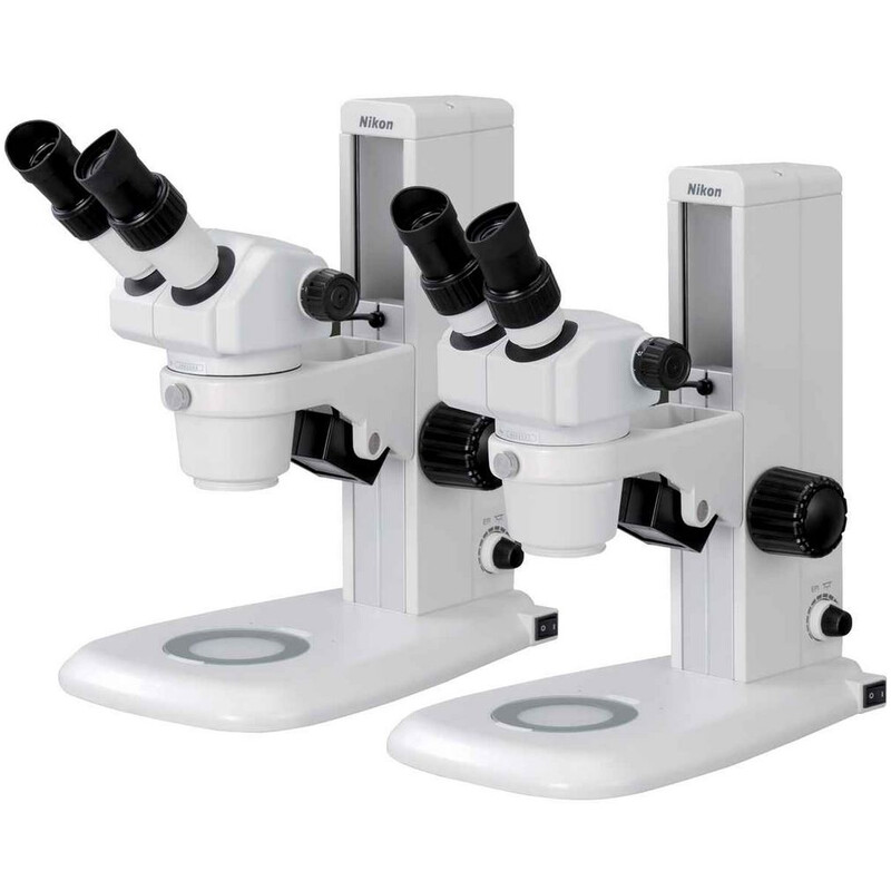 Nikon Microscopio stereo zoom SMZ460, bino, 0,7x-3x, 60°, FN21, W.D.100mm, Luce incidente e trasmessa, LED