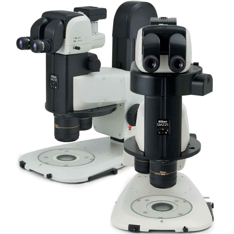 Nikon zoom stereomicroscoop SMZ18, trino, 0,75x-13,5x, Plan APO1x, B.D.60mm, P-PS32