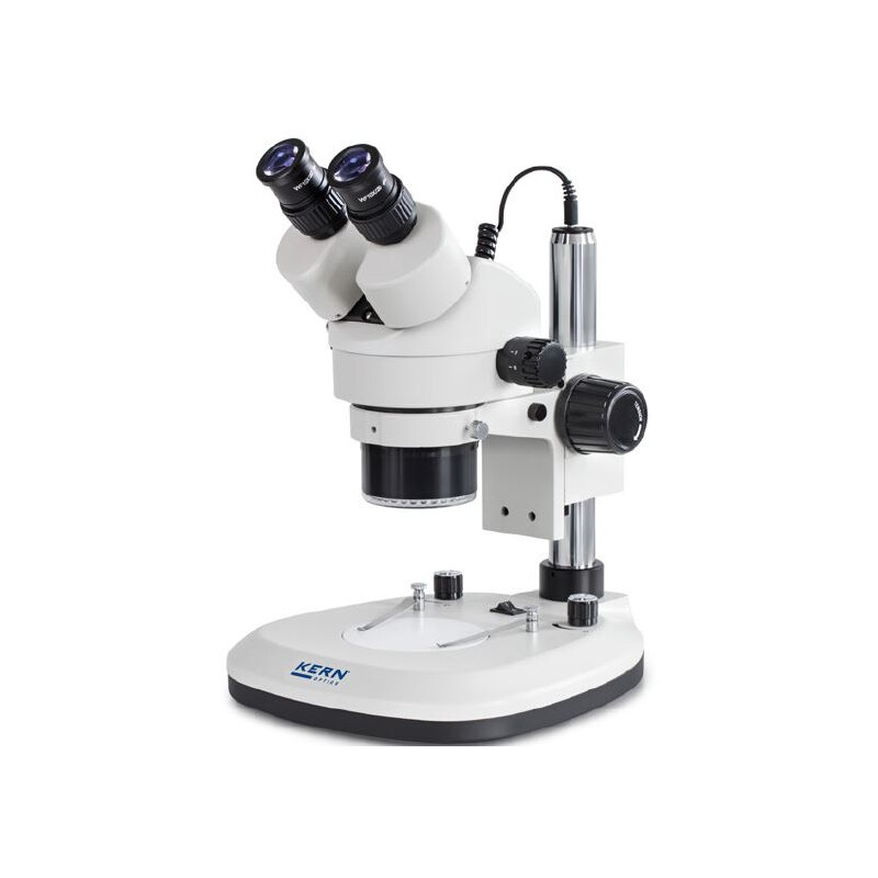 Kern Stereo zoom microscope OZL 465, bino, Ringl, Greenough, 0,7-4,5x, HWF10x20, 3W LED