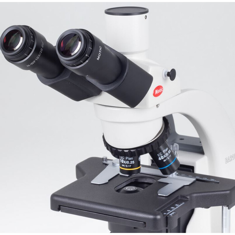 Motic Microscope BA210E bino, infinity, EC- plan, achromatic, 40x-1000x hal