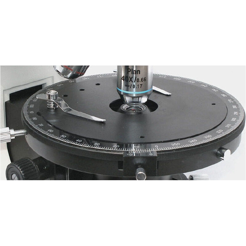 Microscope Kern OPO 185, POL, trino, plan d'inf, 40x-600x, épiscopie/diascopie, HAL, 100 W