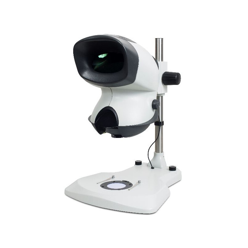 Vision Engineering Stereo zoom microscope MANTIS Elite TS, ME-TS, head,  reflected/transmitted light, LED, pillar stand, with 2-position turret,  2-20x, without lenses