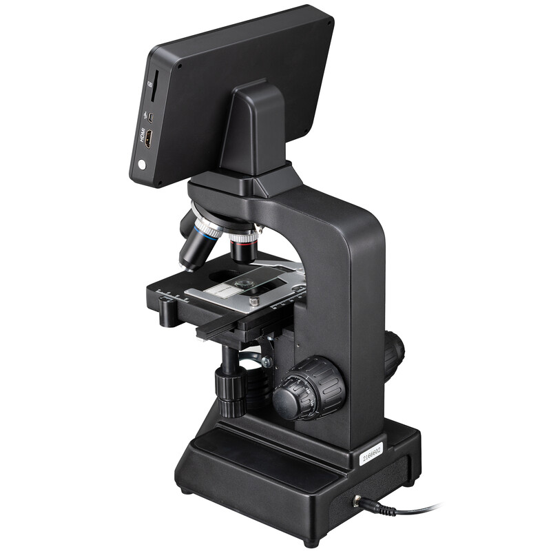 Bresser Microscopio Researcher LCD, pantalla, 40x-600x, DL, LED, 16MP