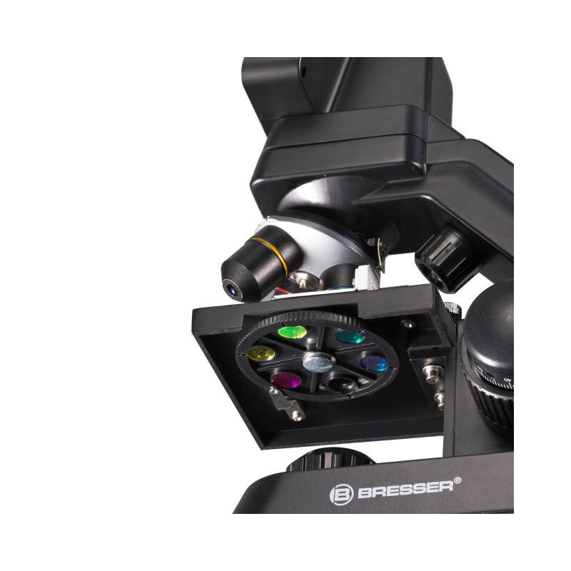 Bresser Biolux Touch, pantalla, 30x-1125x, AL/DL, LED, 5 MP, HDMI, Microscopios para la escuela y el hobby