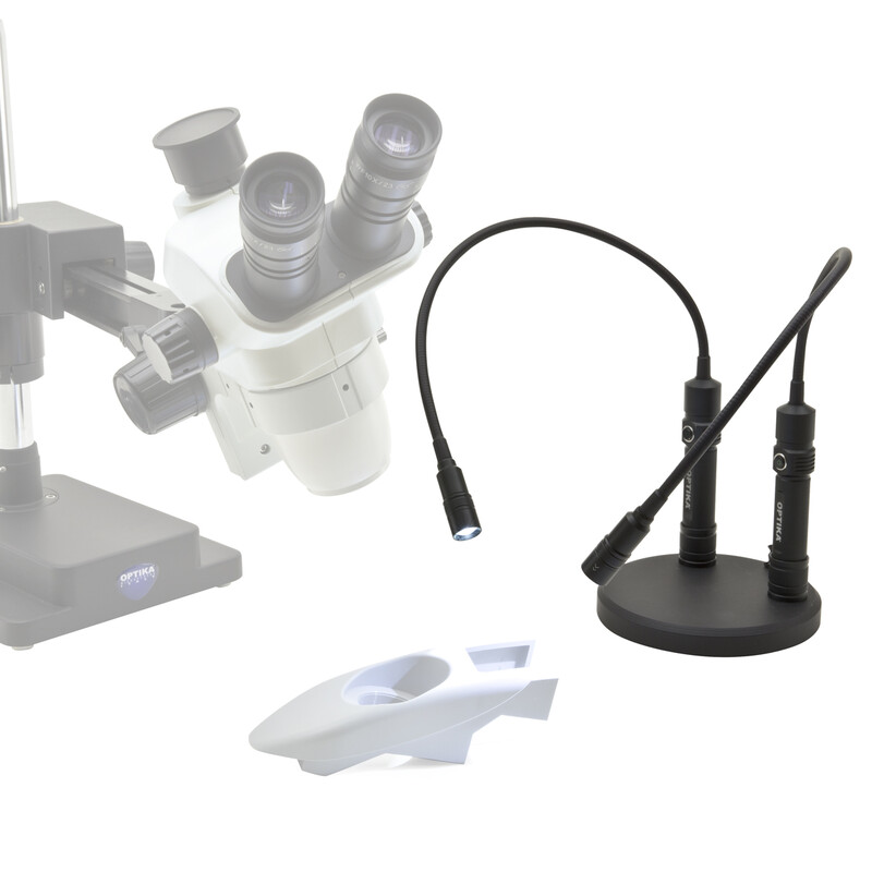 Optika Braccio illuminante coppia CL-33 con fissaggio magnetico, USB