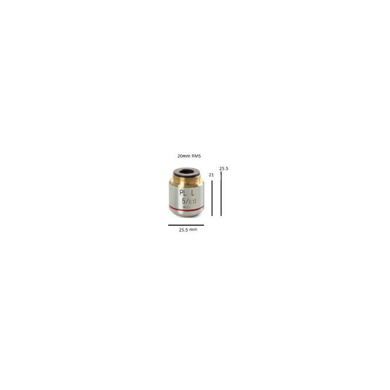 Euromex Obiettivo BS.8105, Plan PL 5x/0.12, w.d. 26.1 mm, infinity (bScope)