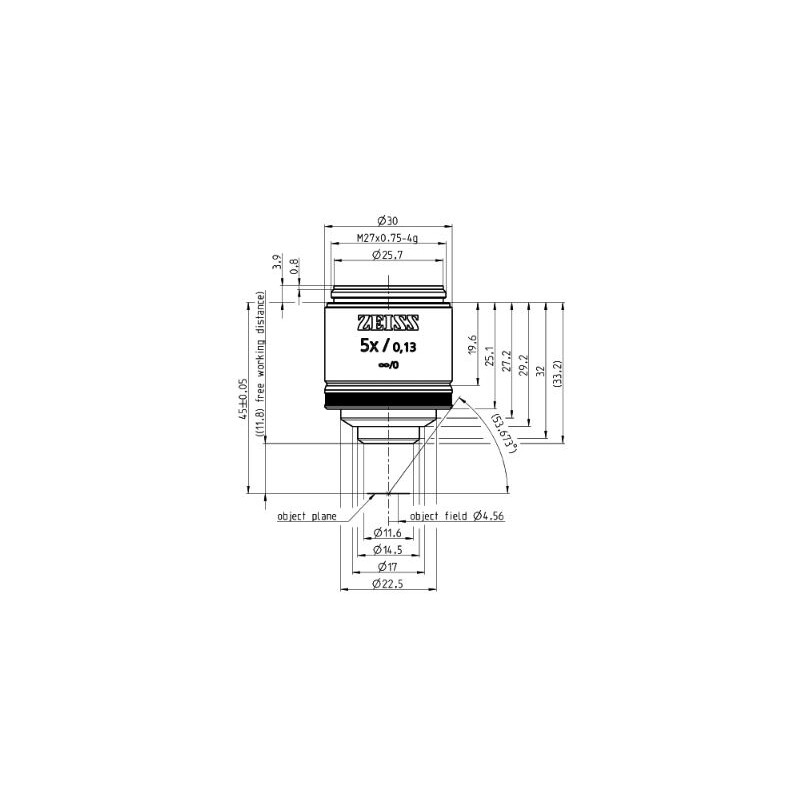 ZEISS Objectif EC Epiplan 5x/0,13 M27
