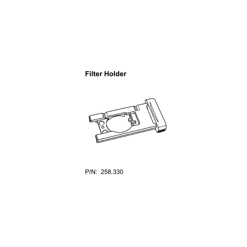SCHOTT Crochet de filtre vide pour KL, pour filtre insérable Ø = 28 mm