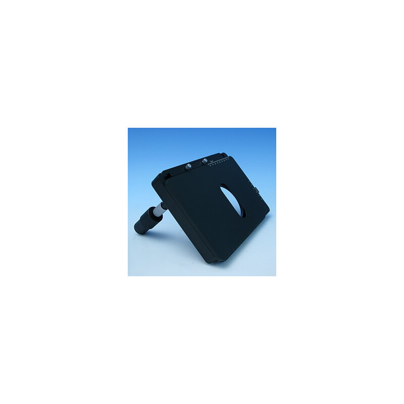 ZEISS Tavolo a croce 75x50 L, azionamento fisso ergonomico, con rivestimento in alluminio anodizzato duro