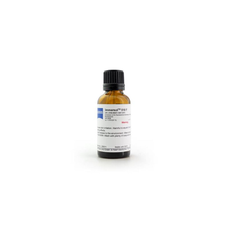 ZEISS Immersieolie Immersol 518 F, fluorescentievrij, olieverdamper 20 ml