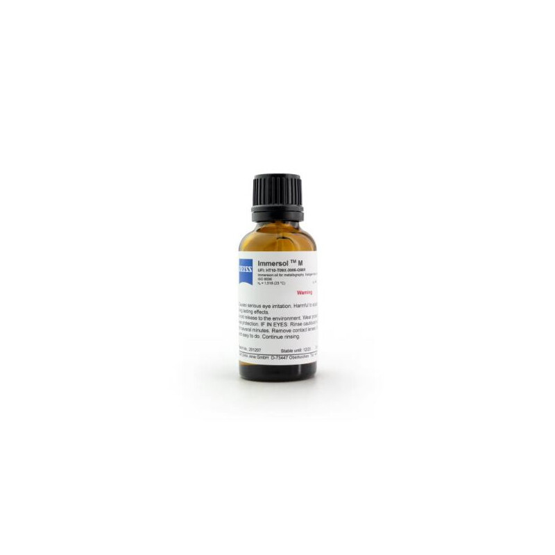 ZEISS Huile d'immersion Immersol M, burette 20 ml
