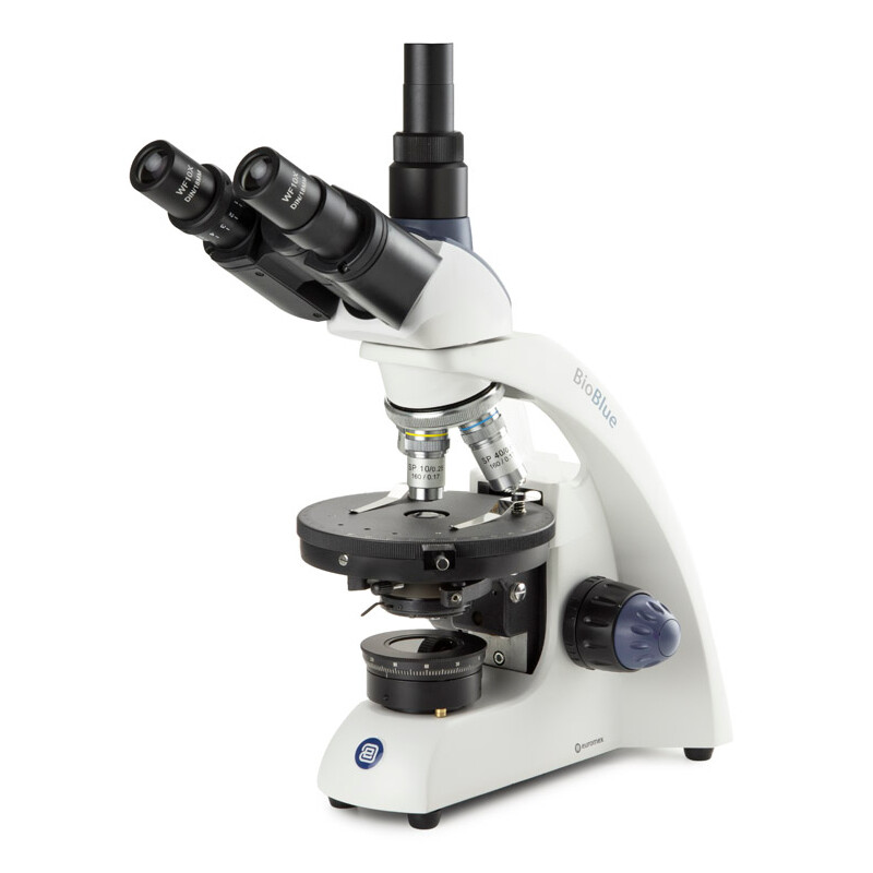 Euromex Microscoop BioBlue, BB.4241-P-HLED,trino, Pol, DIN, 40x-400x, 10x/18, LED, 1W