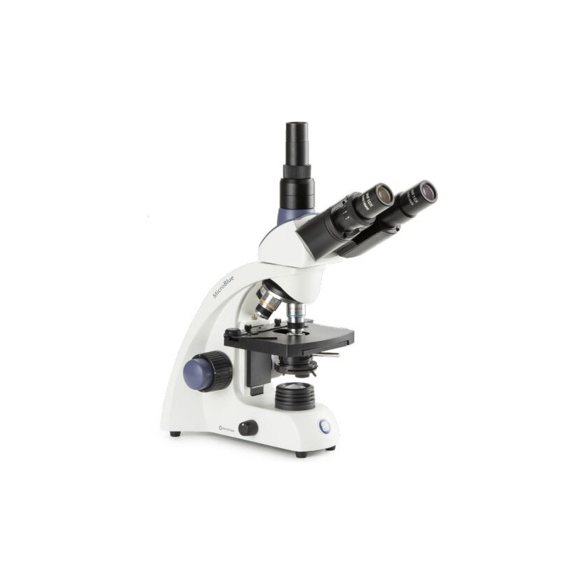 Euromex Microscoop MB.1153, trino, DIN 160, achro, 40x-1000x, 10x/18, Dl, accu, LED, 1W