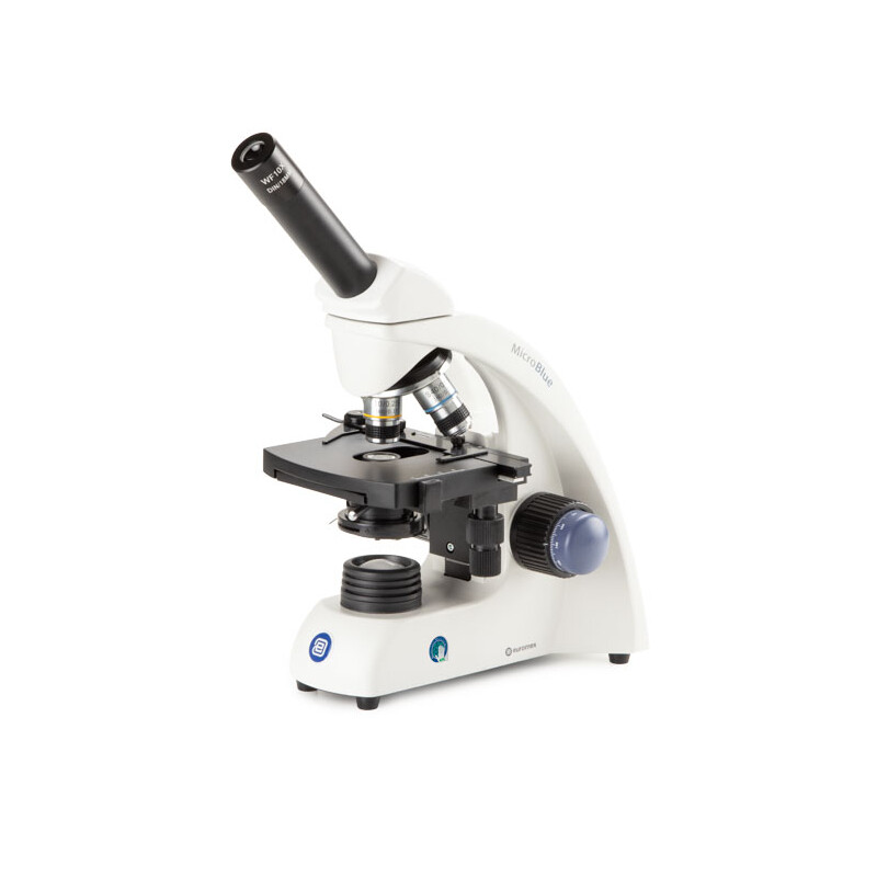 Euromex Microscoop MB.1651, mono, DIN 160, achro, 40x-600x, 10x/18, Dl, accu, LED, 1W
