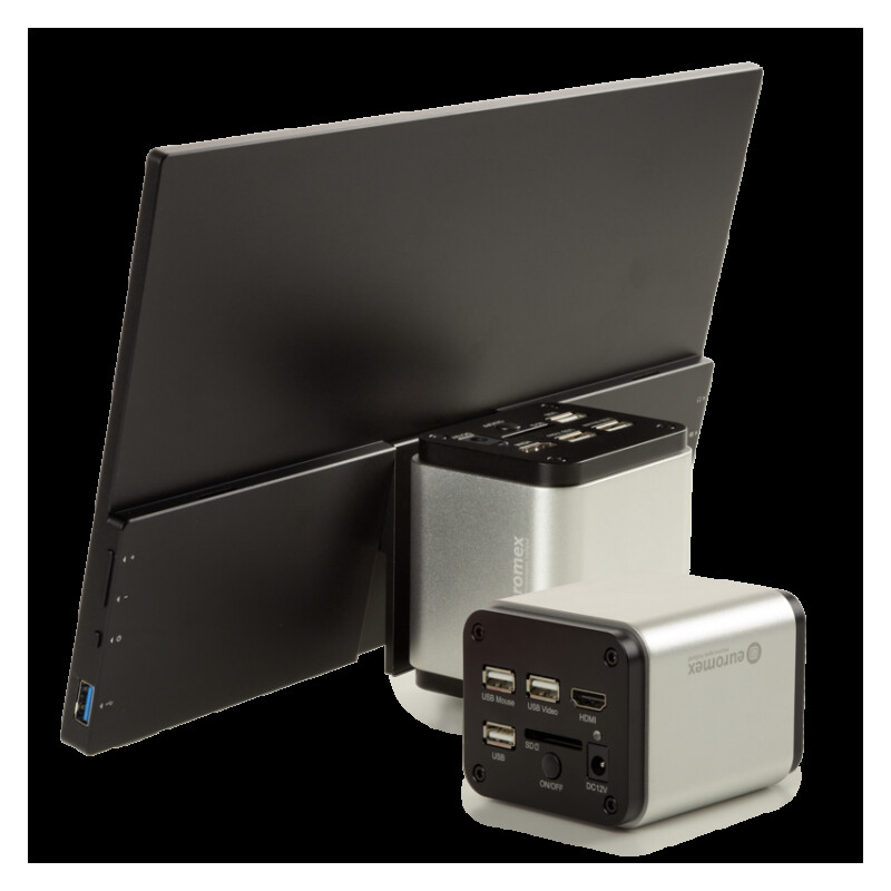 Euromex Fotocamera VC.3043 HDS, UHD, 8,3 MP, 1/1,8 pollici, sensore a colori 4K, touchscreen da 13 pollici, 30 fps HDMI, 20 fps USB
