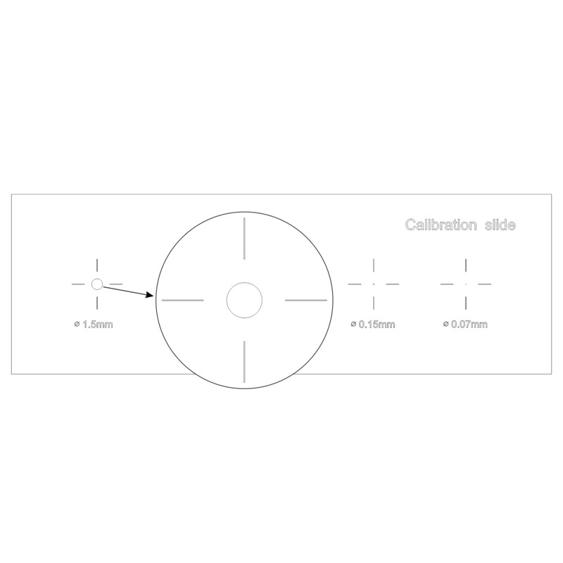 MAGUS Microscoopglaasje voor Calibratie CS5