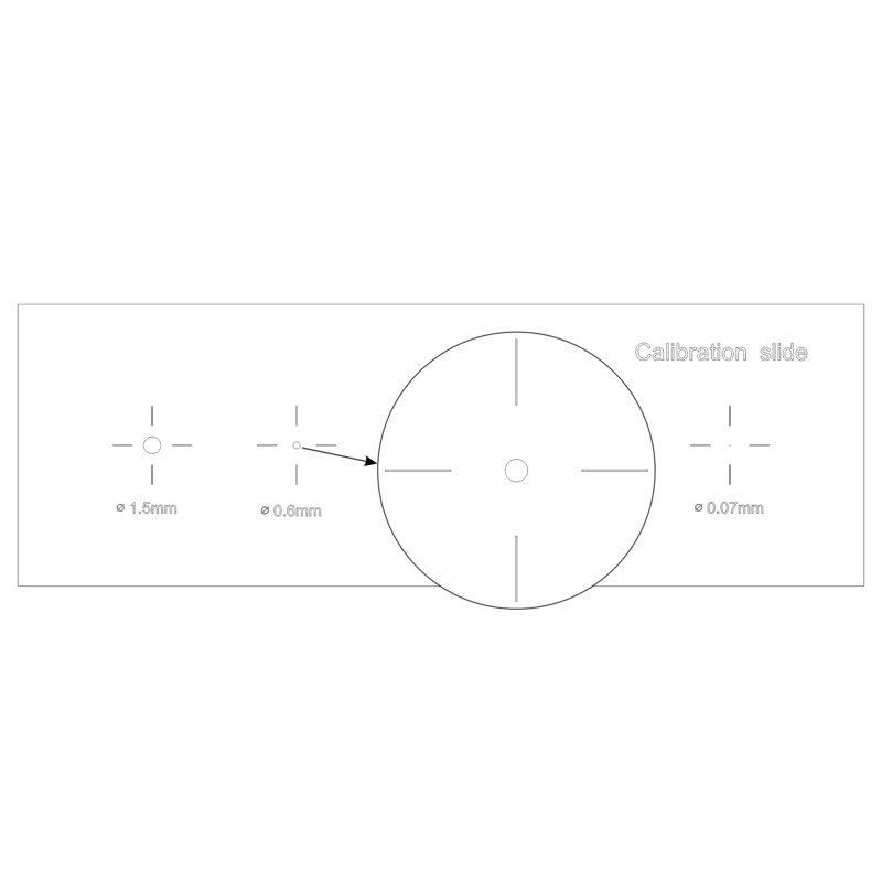 MAGUS Microscoopglaasje voor Calibratie CS5